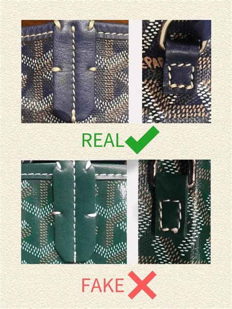 how to tell fake goyard belt|goyard bag identification.